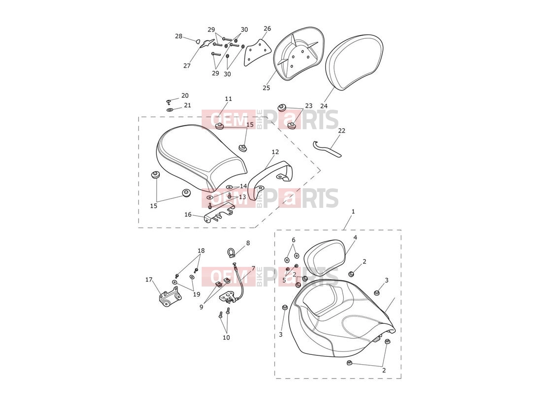 Triumph 2015 THUNDERBIRD LT Seat