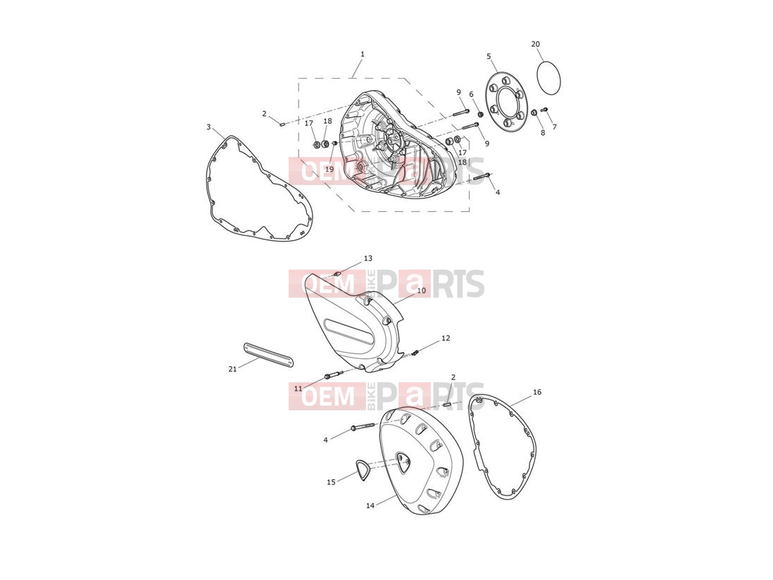 Triumph 2014 THUNDERBIRD STORM Engine Covers - Night Storm
