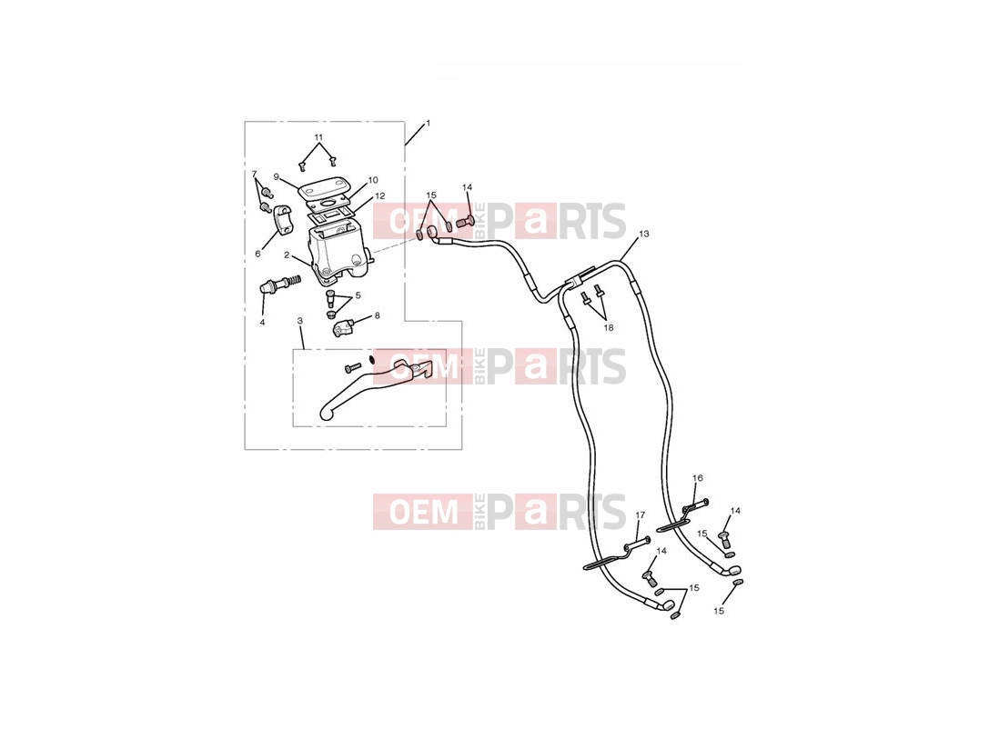 Triumph 2014 THUNDERBIRD STORM Front Brake Master Cylinder...