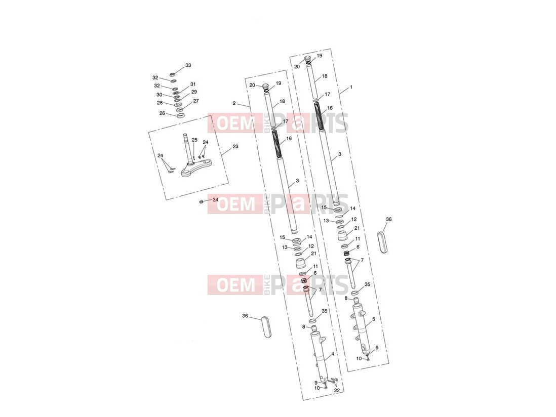 Triumph 2012 THUNDERBIRD STORM Front Forks & Lower Yoke