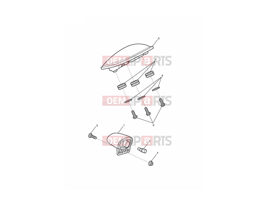 Triumph 2013 THUNDERBIRD STORM Rear Light