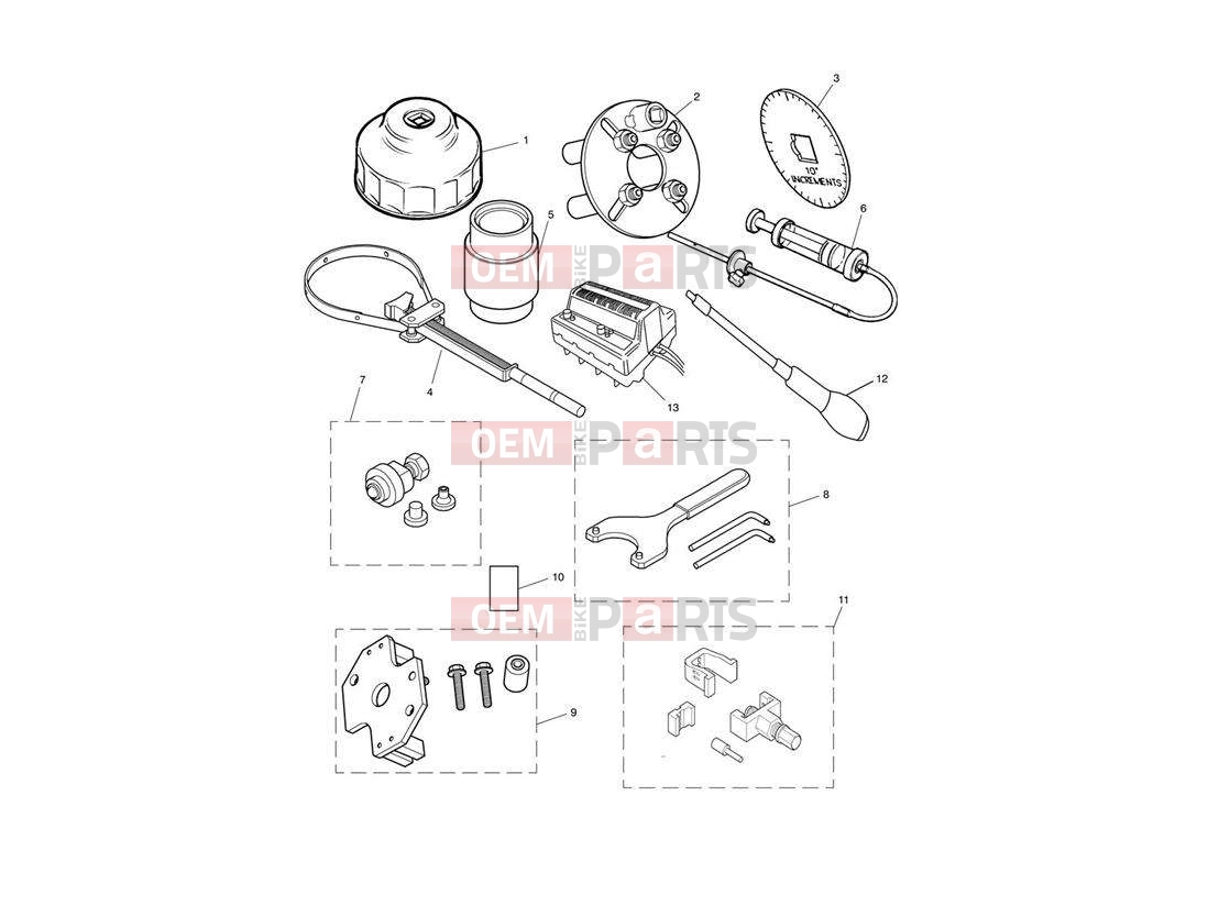 Triumph 2004 SPEEDMASTER CARBS Service Tools