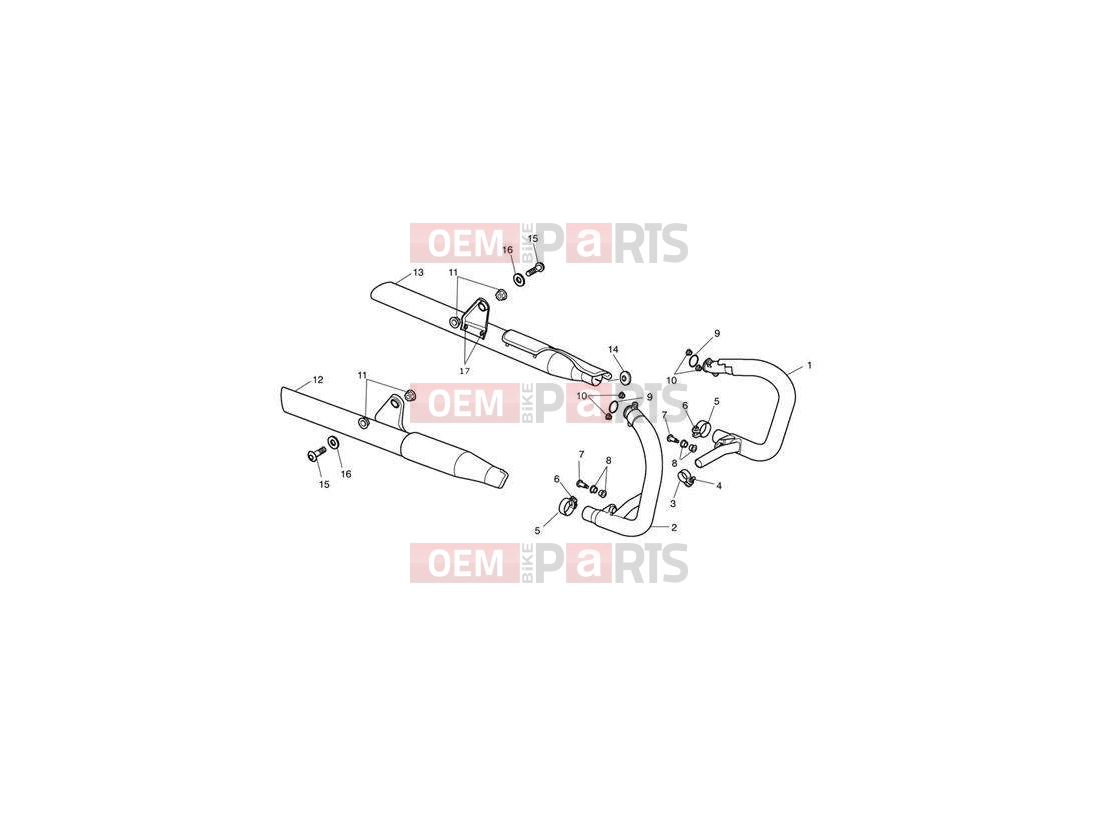 Triumph 2009 SPEEDMASTER EFI Exhaust System