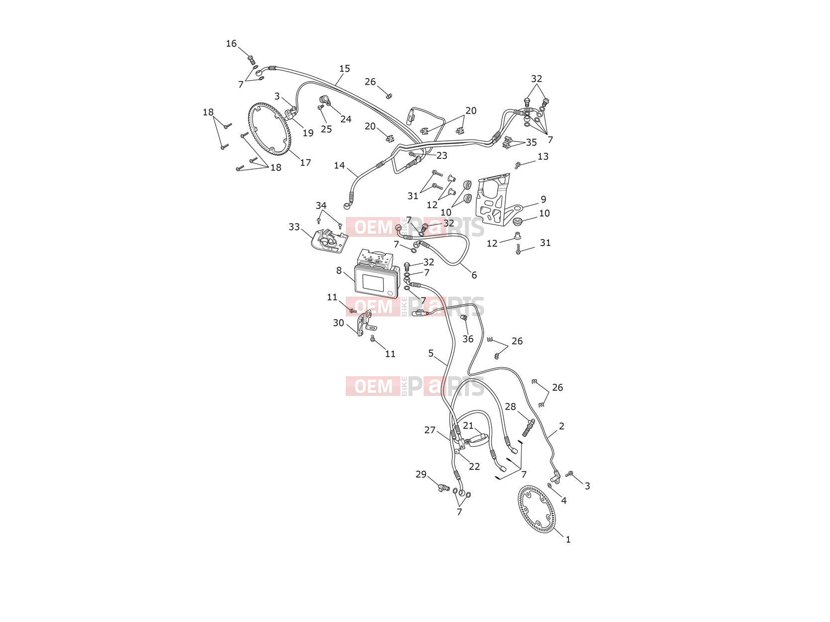Triumph 2018 TIGER 1200 XCA ABS System
