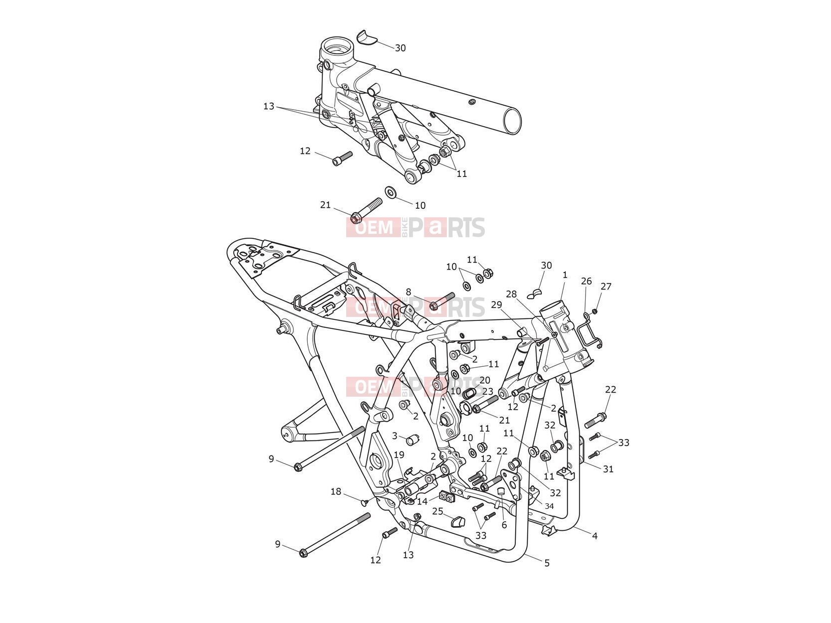 Triumph 2020 SPEED TWIN Main Frame Assembly
