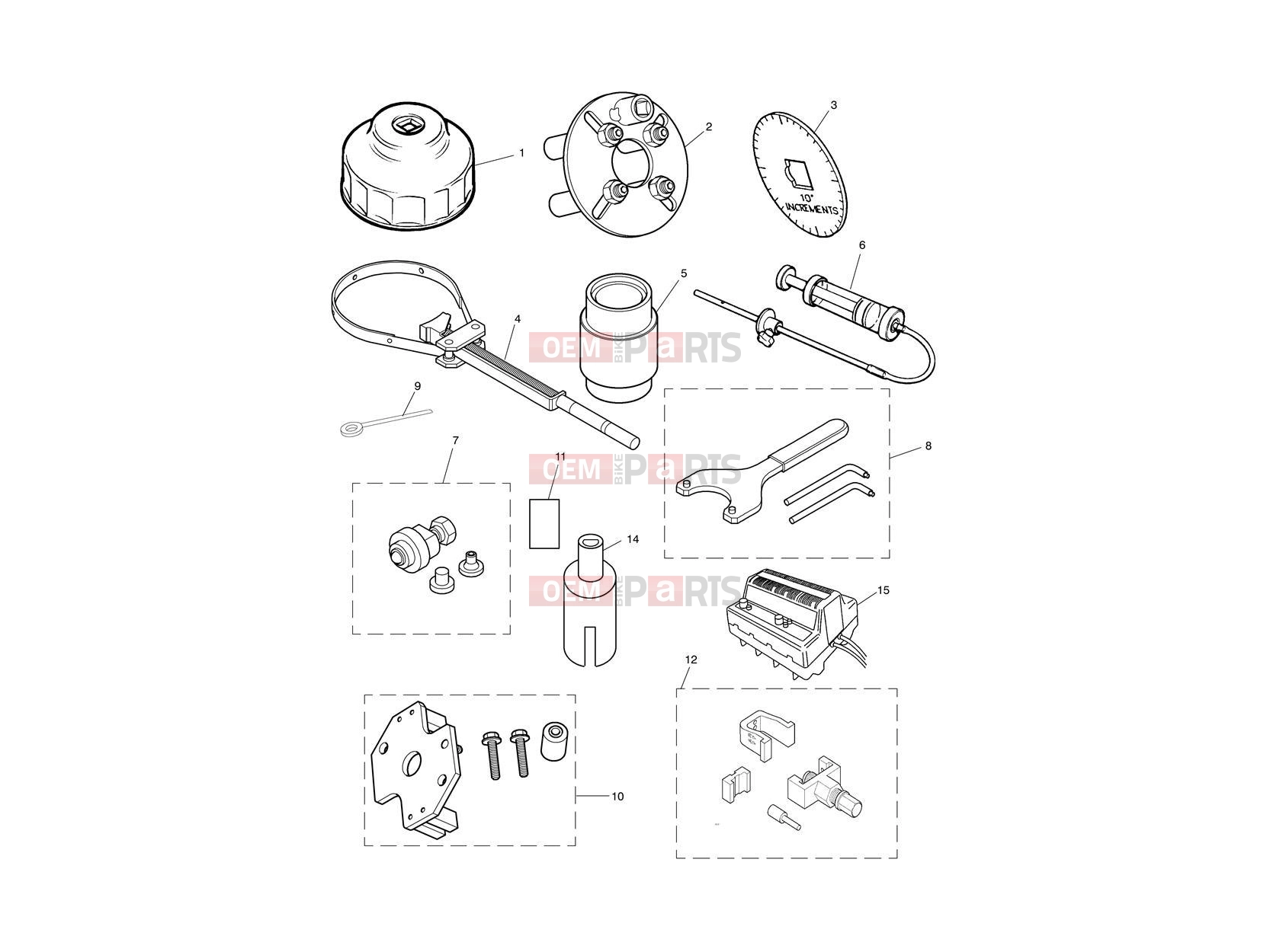 Triumph 2006 SCRAMBLER CARB Service Tools