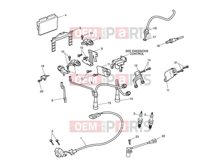 Triumph 2009 SCRAMBLER EFI Ignition System
