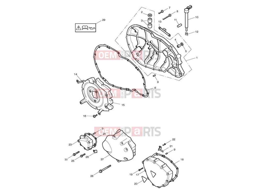 Triumph 2011 SCRAMBLER EFI Engine Covers