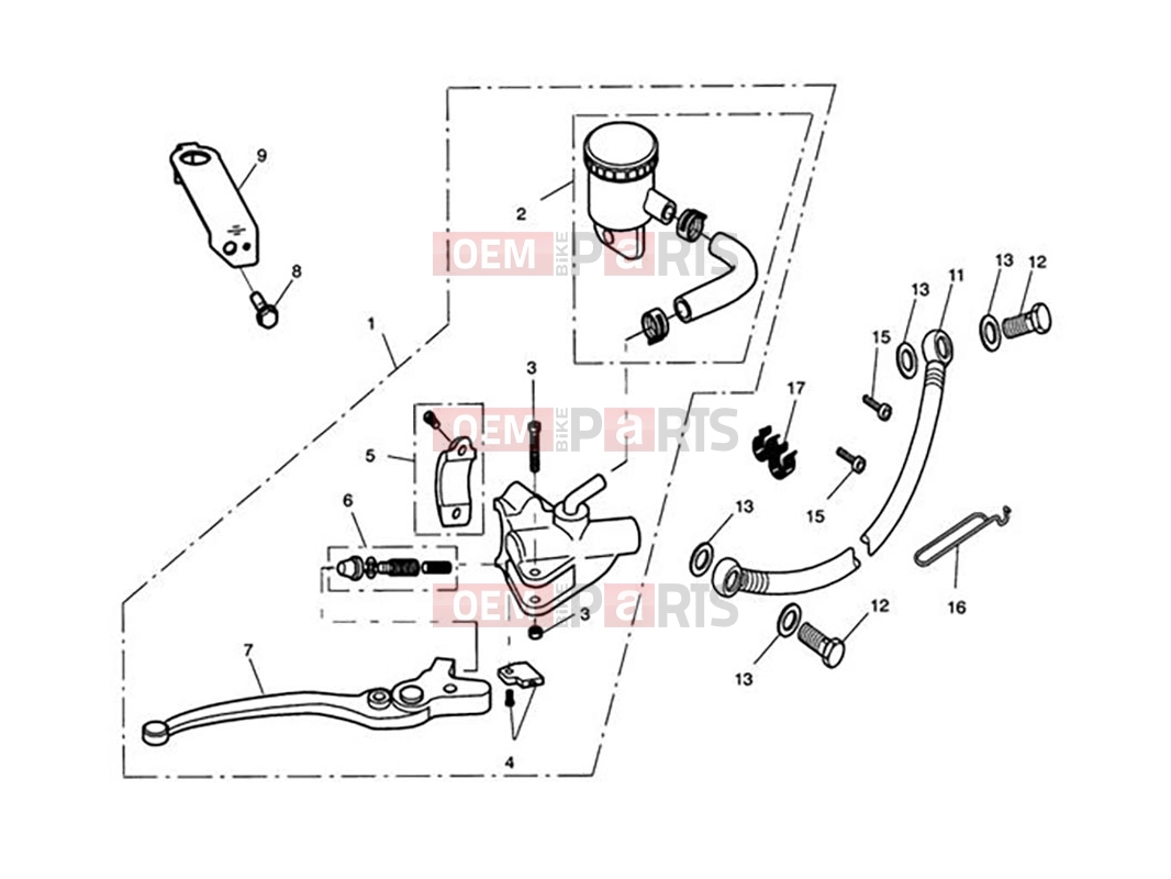Triumph 2013 SCRAMBLER EFI Front Brake Master Cylinder