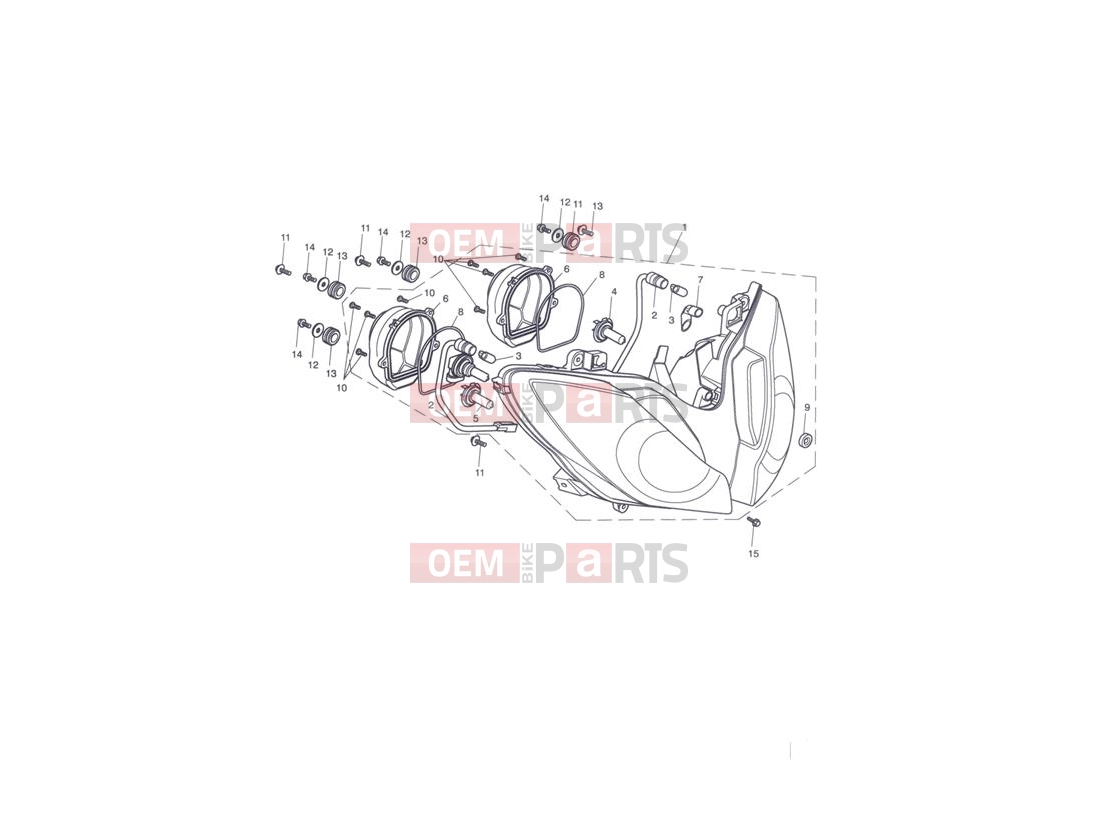 Triumph 2007 Tiger 1050 Headlight Assembly