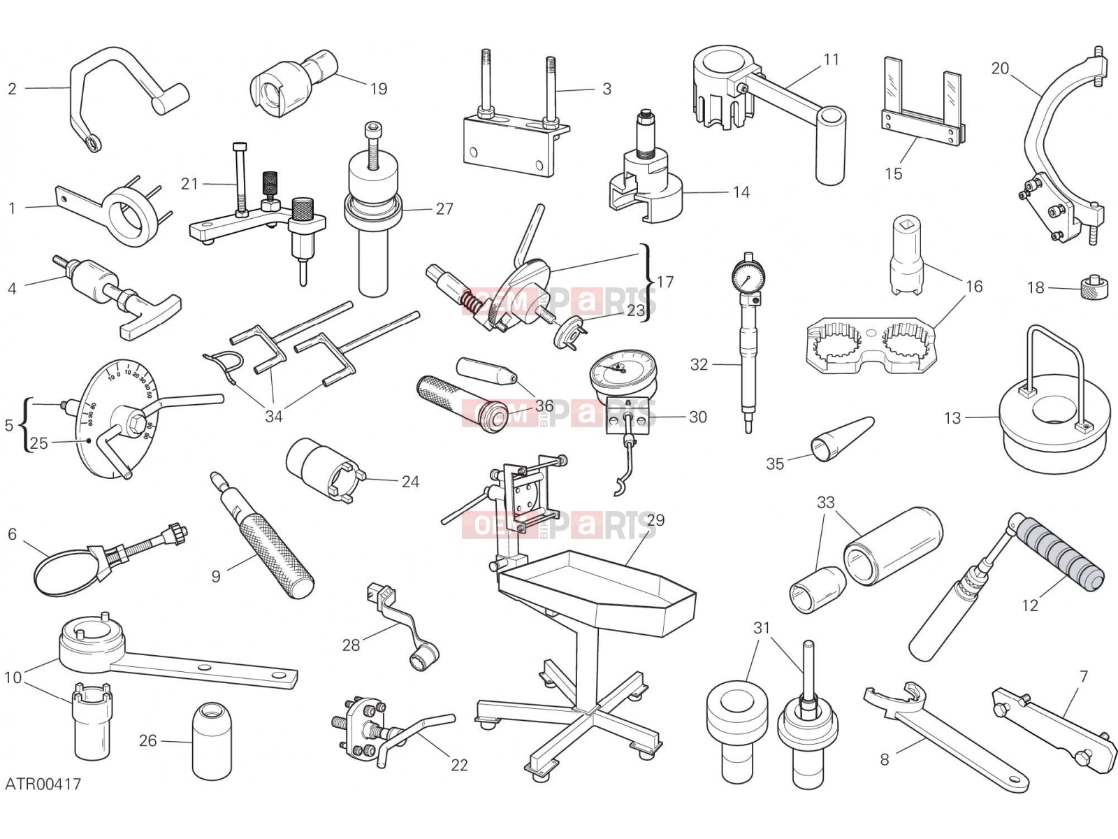 DUCATI 2022 Supersport 950 WORKSHOP SERVICE TOOLS (ENGINE)