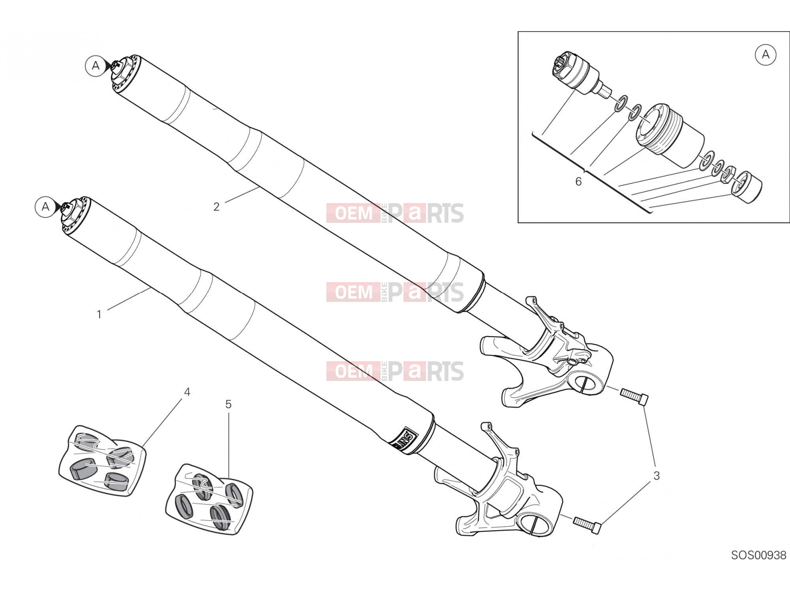 DUCATI 2022 Panigale V4 S FRONT FORK