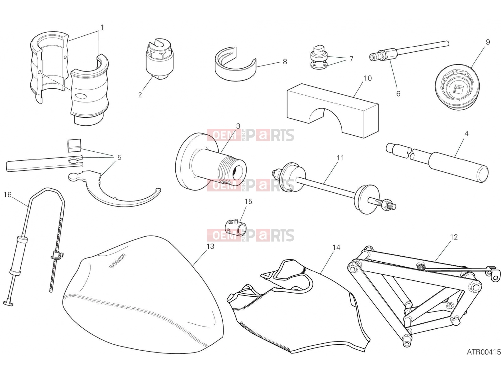 DUCATI 2022 Panigale V4 WORKSHOP SERVICE TOOLS (FRAME)