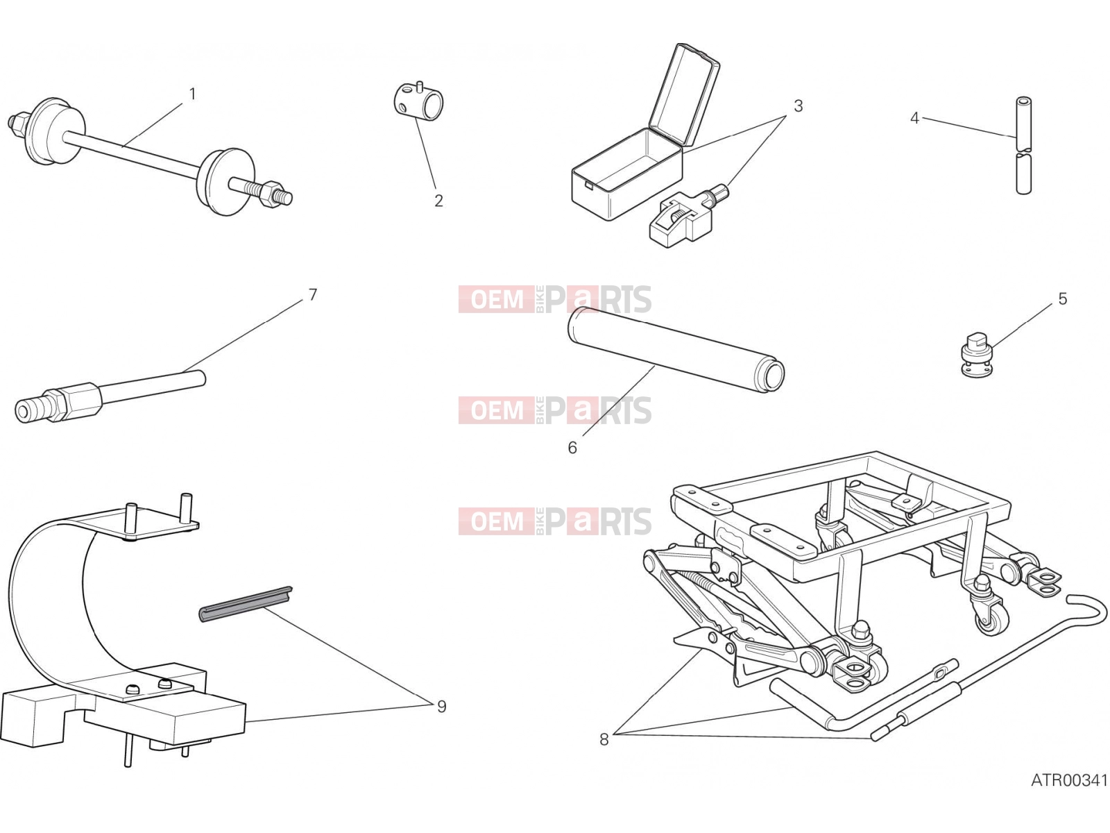 DUCATI 2022 Scrambler Icon WORKSHOP SERVICE TOOLS, FRAME