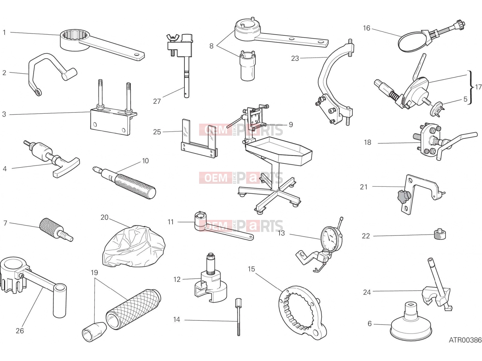 DUCATI 2022 Scrambler Nightshift WORKSHOP SERVICE TOOLS, ENGINE [MOD:SCR800NS]