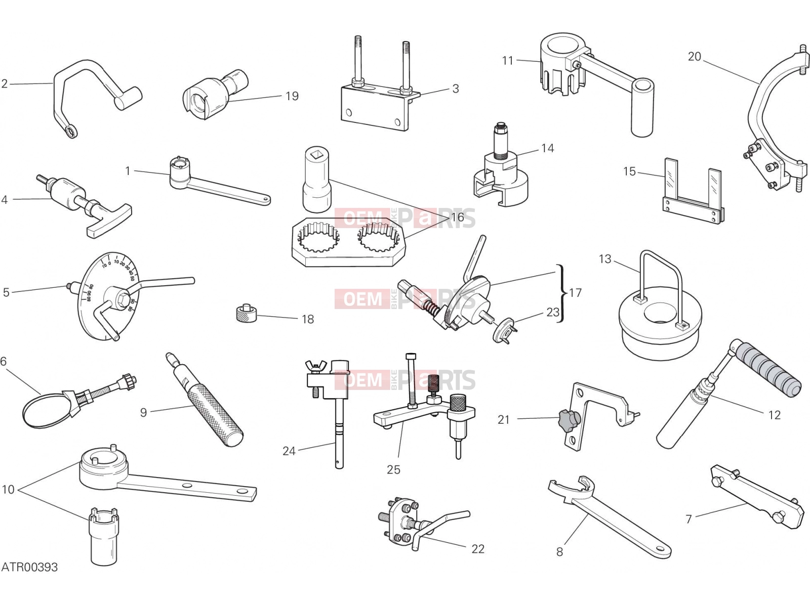 DUCATI 2023 Hypermotard 950 WORKSHOP SERVICE TOOLS (ENGINE)
