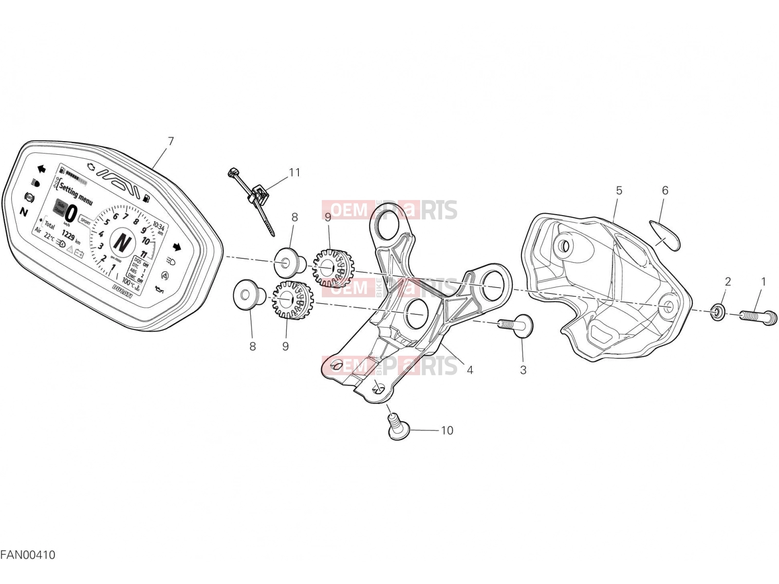DUCATI 2023 Monster INSTRUMENT PANEL