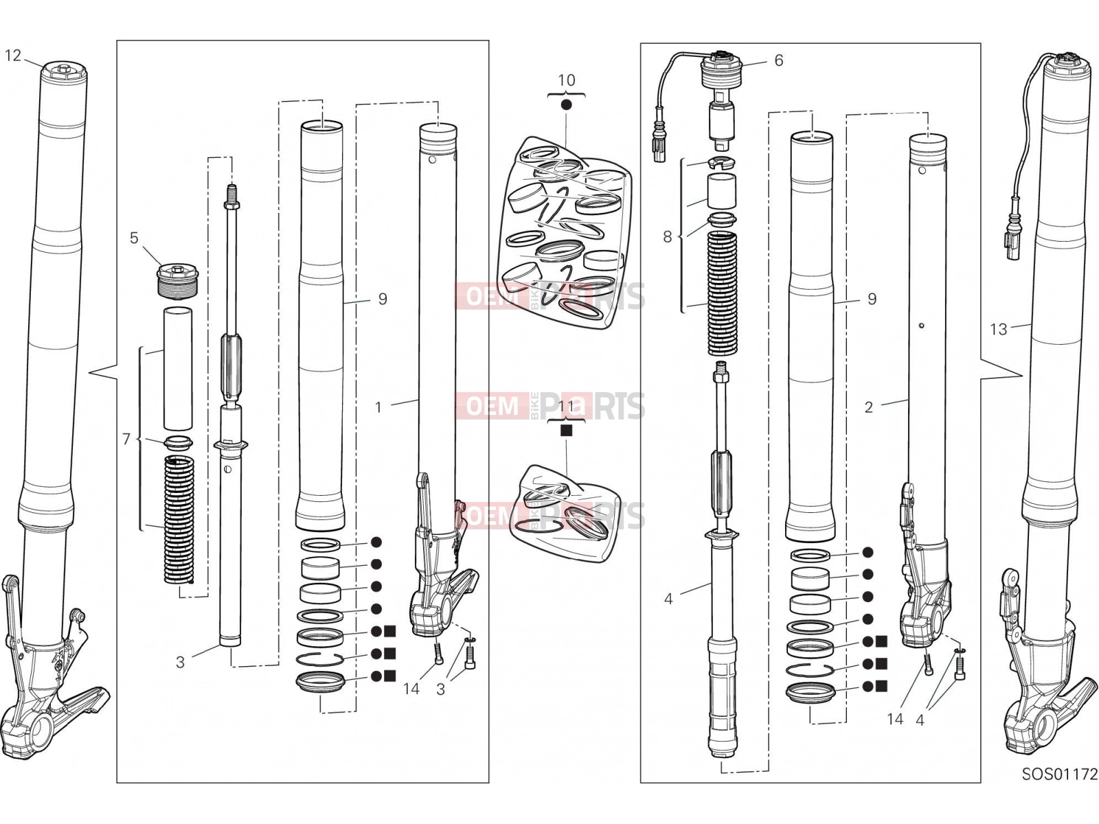 DUCATI 2023 Multistrada V4 S FRONT FORK