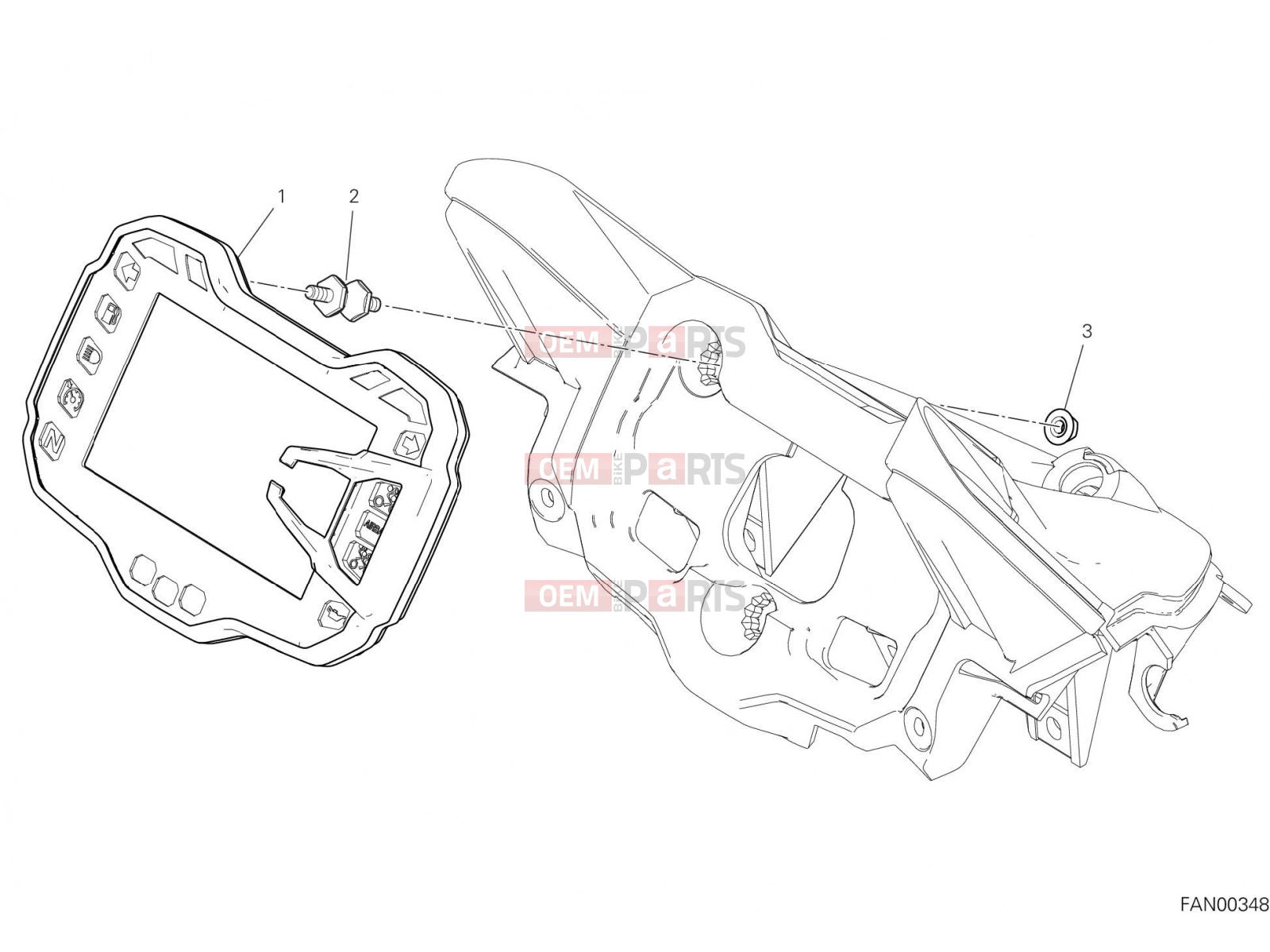 DUCATI 2023 Multistrada V2 INSTRUMENT PANEL