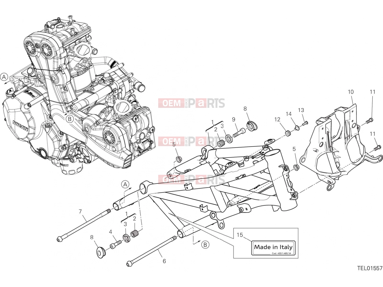 DUCATI 2023 Multistrada V2 FRAME [XST:ROK]