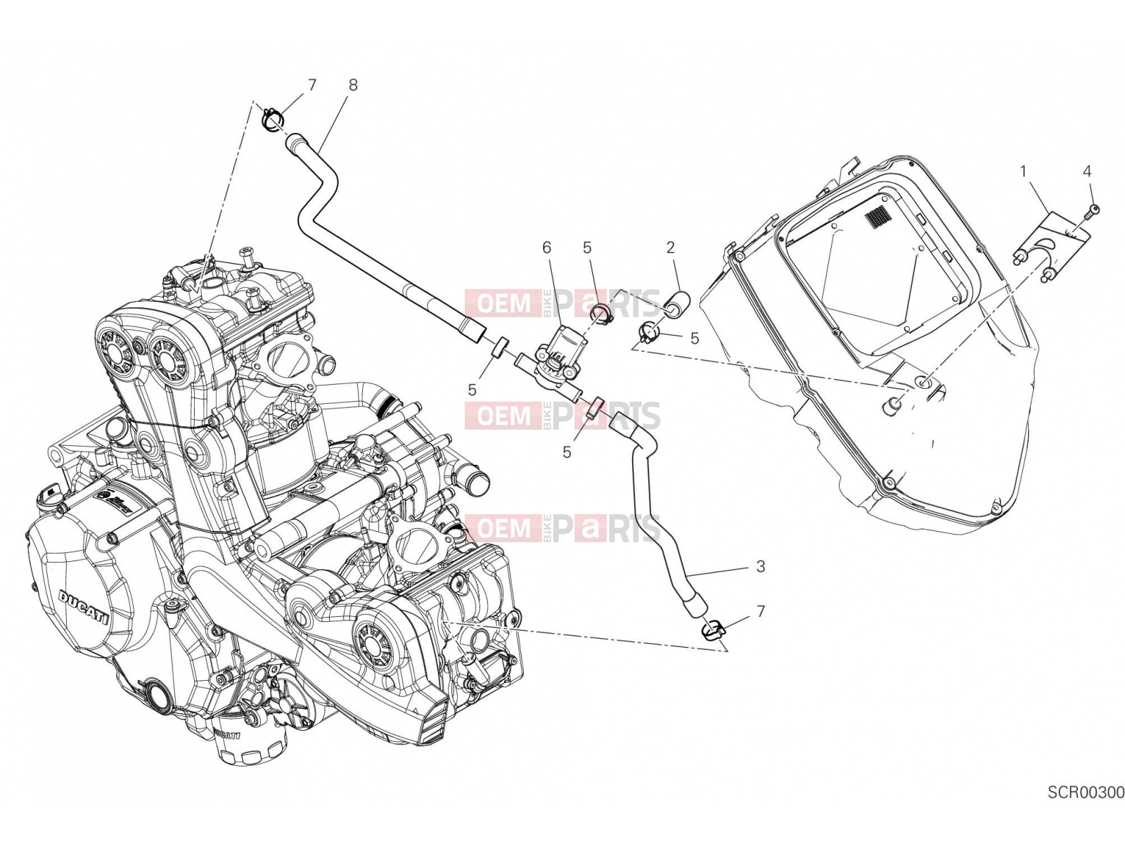 DUCATI 2023 Multistrada V2 SECONDARY AIR SYSTEM