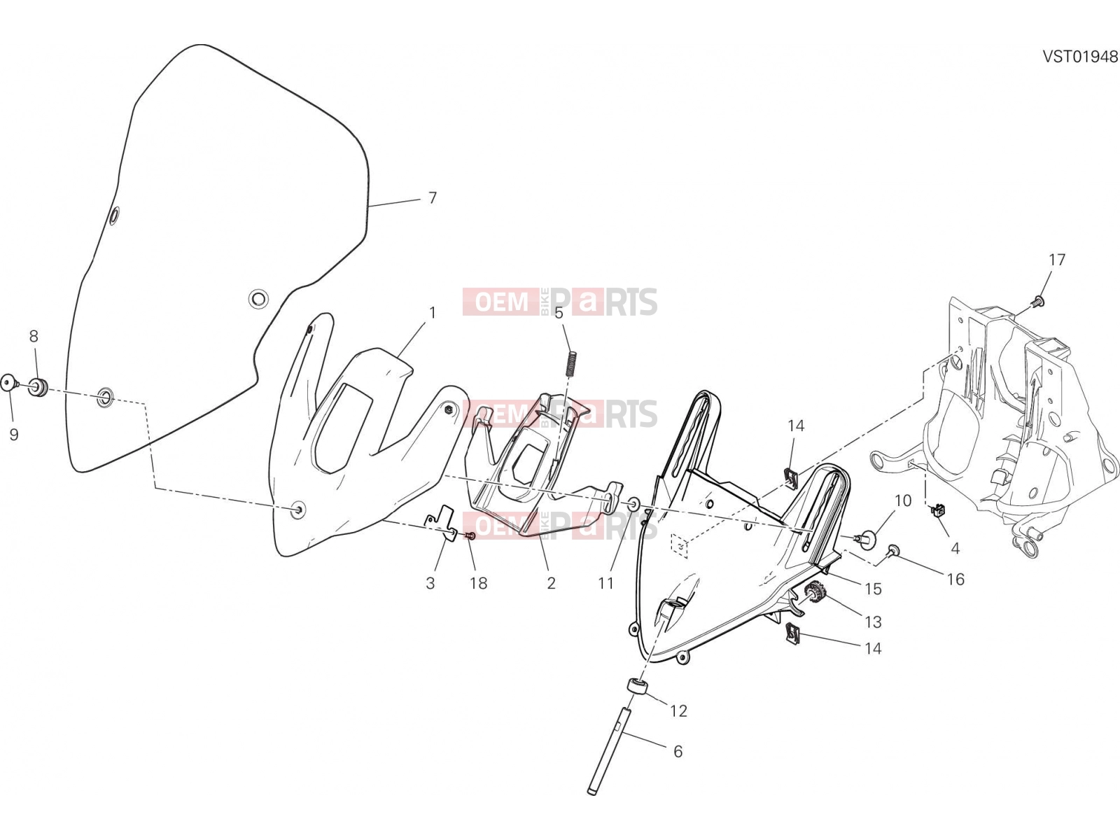 DUCATI 2023 Multistrada V2 WINDSHIELD
