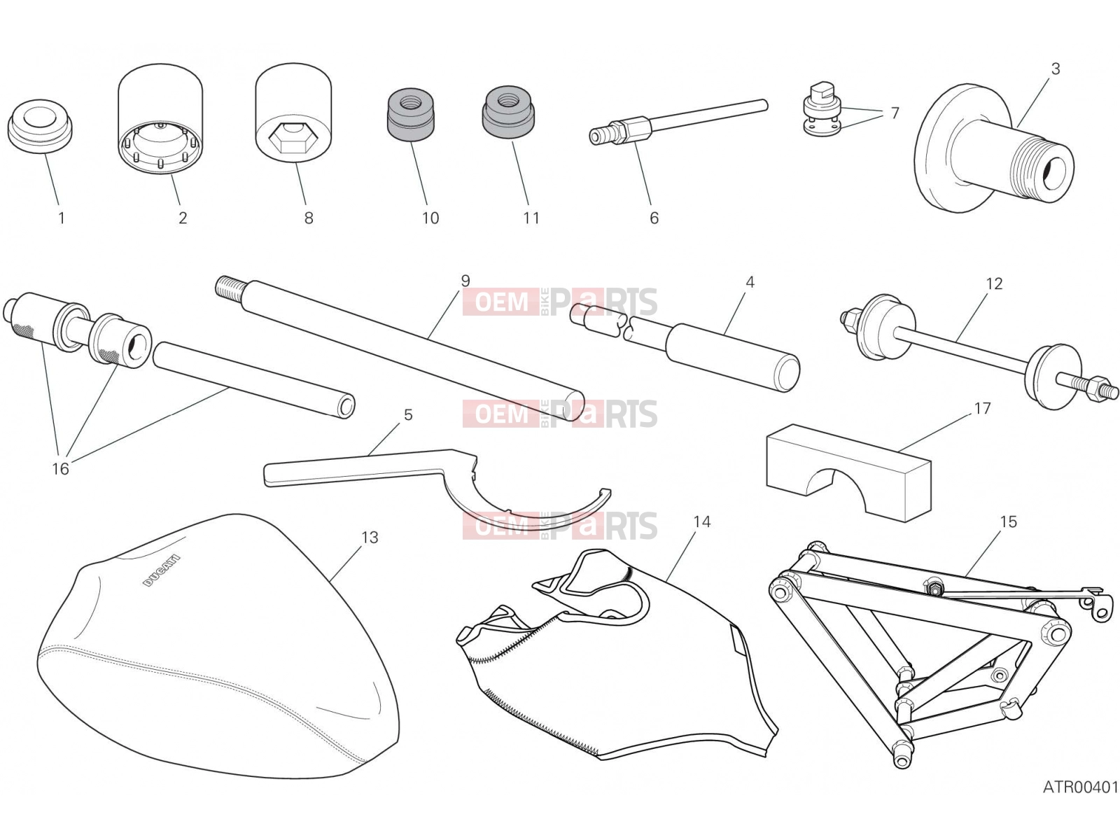 DUCATI 2023 Panigale V4 S WORKSHOP SERVICE TOOLS (FRAME)