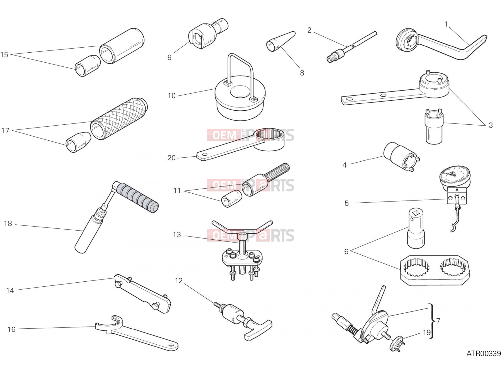 DUCATI 2017 Monster 1200 WORKSHOP SERVICE TOOLS, ENGINE [MOD:M 1200]