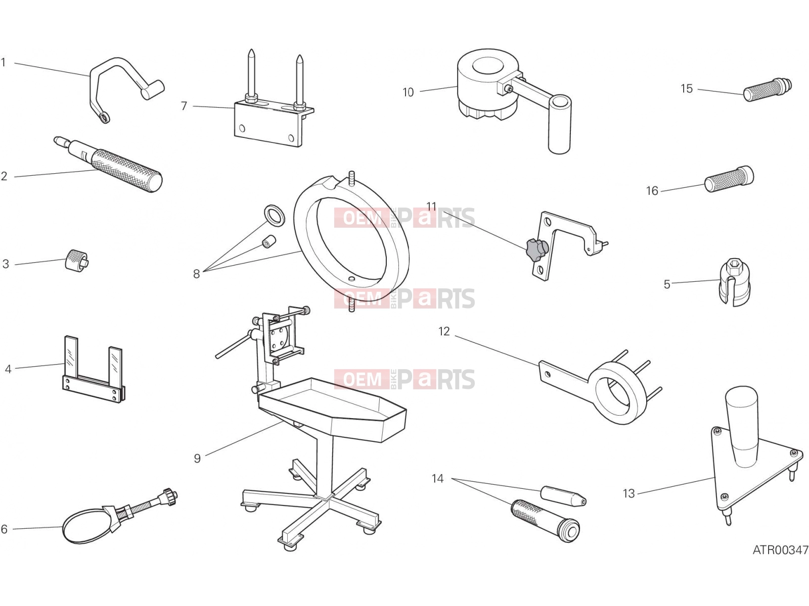 DUCATI 2018 Diavel WORKSHOP SERVICE TOOLS [MOD:DVL]