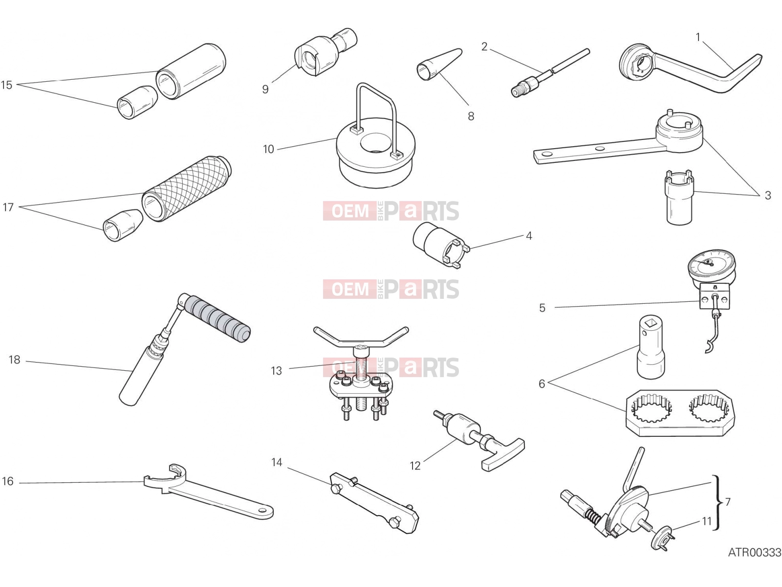 DUCATI 2018 Diavel WORKSHOP SERVICE TOOLS [MOD:DVL]