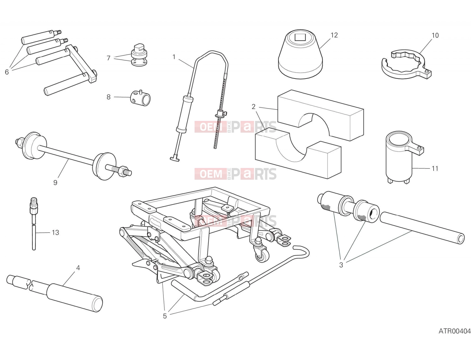 DUCATI 2022 Multistrada V2 WORKSHOP SERVICE TOOLS