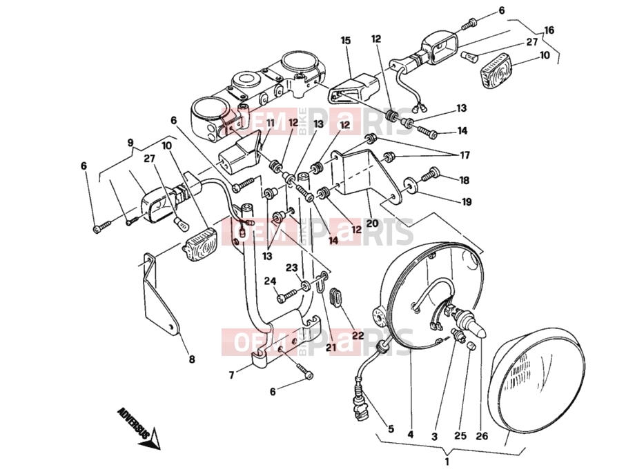 DUCATI 2002 Monster 900 HEADLIGHT » LIGHTING SYSTEM