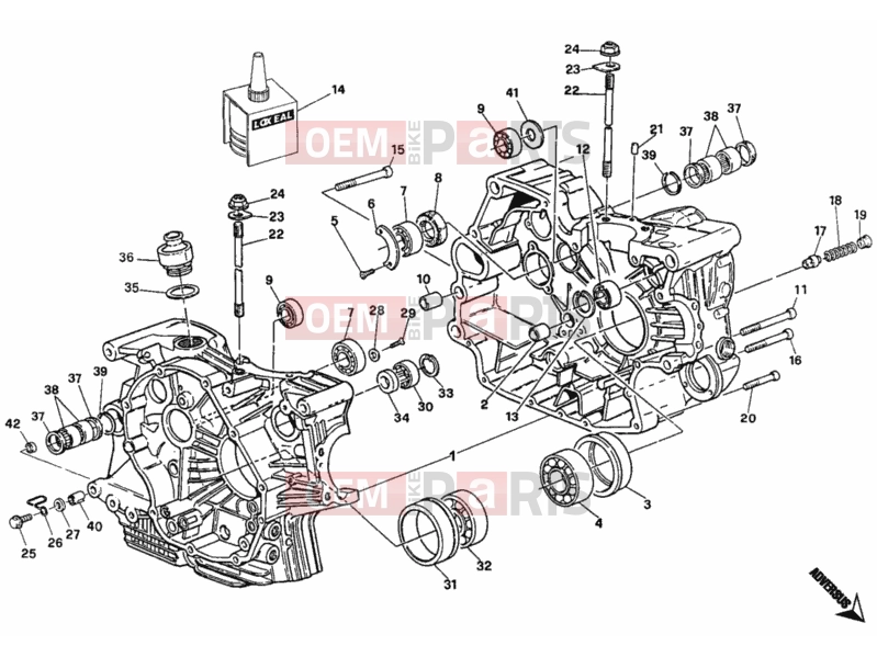 DUCATI 2002 Monster 900 CRANKCASE » ENGINE CASE