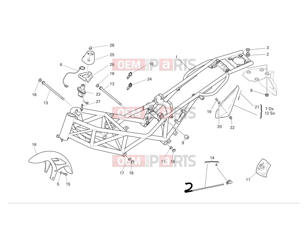 FRAME - Ducati Monster 620 2004