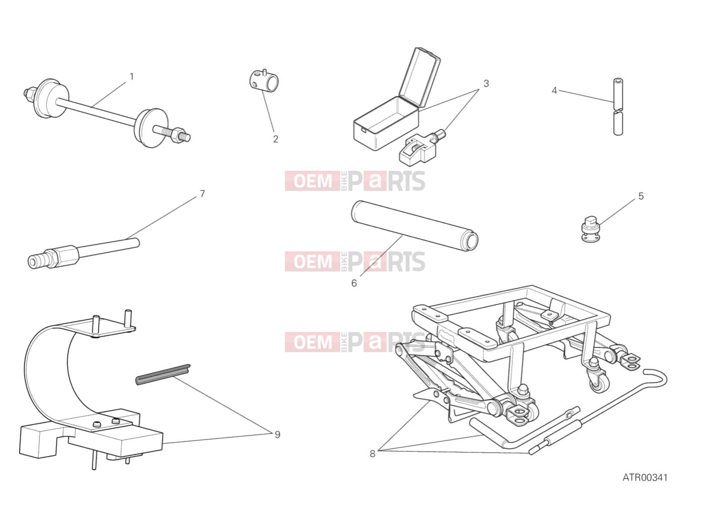 DUCATI 2019 Scrambler Icon WORKSHOP SERVICE TOOLS (FRAME)