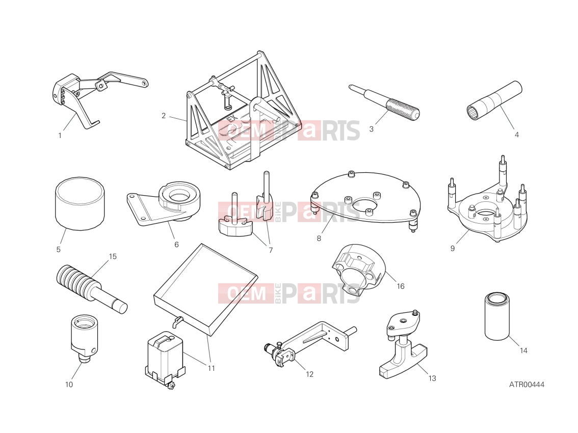 DUCATI 2023 Diavel V4 Workshop service tools (frame)
