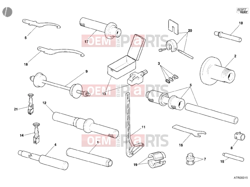 DUCATI 2001 Superbike 748 E WORKSHOP SERVICE TOOLS, FRAME » FRAME
