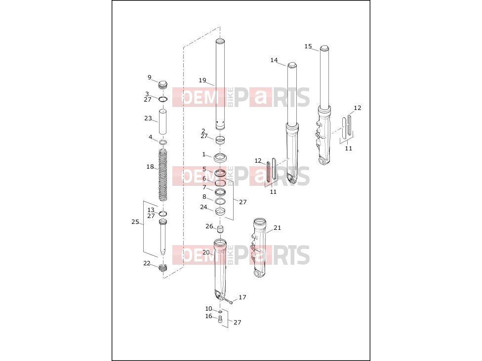 Harley-Davidson 2022 SOFTAIL SOFTAIL STANDARD  - FXST FORK, FRONT - FXBRS