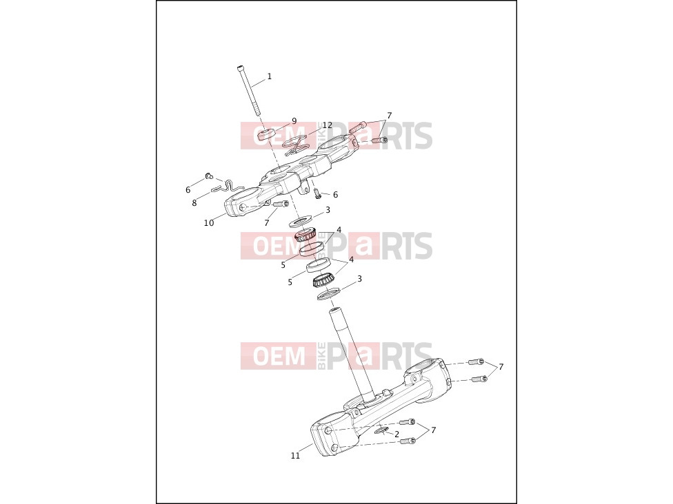 Harley-Davidson 2020 SOFTAIL SOFTAIL FAT BOB  - FXFB FORK BRACKETS, FRONT - FXFB, FXFBS