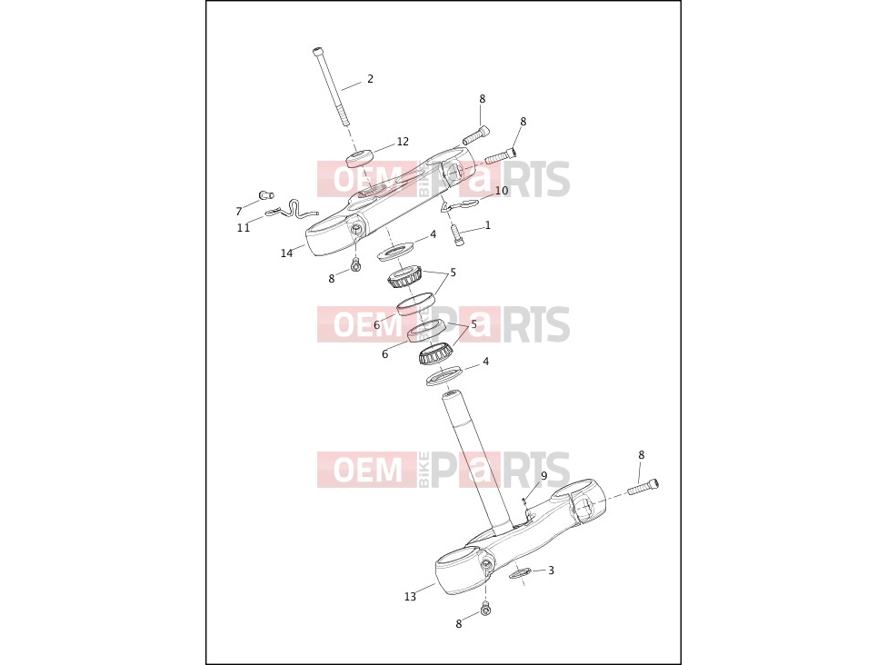 Harley-Davidson 2020 SOFTAIL SOFTAIL STANDARD  - FXST FORK BRACKETS, FRONT - FXBB, FXST
