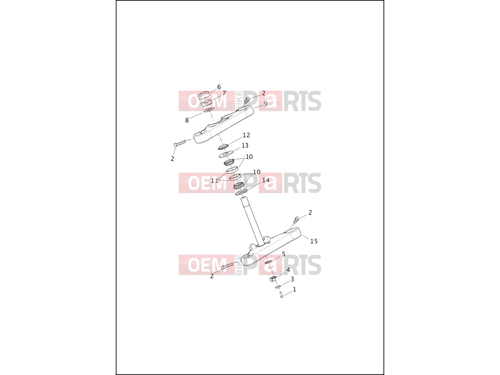 Harley-Davidson 2017 SOFTAIL FAT BOY  - FLSTF FORK BRACKETS, FRONT - FXSB