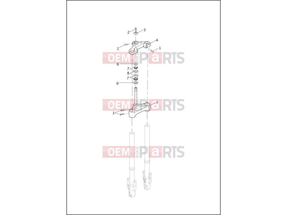 Harley-Davidson 2014 VRSC V-ROD MUSCLE  - VRSCF FORK, FRONT BRACKET