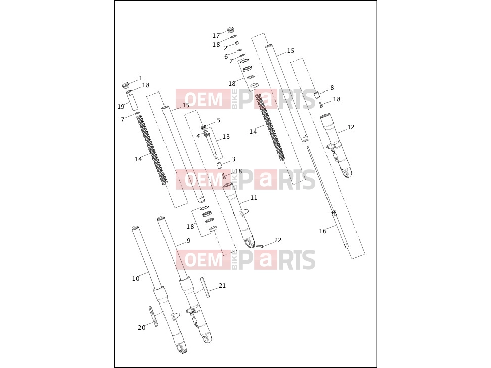 Harley-Davidson 2013 DYNA DYNA SWITCHBACK  - FLD FORK, FRONT - FLD