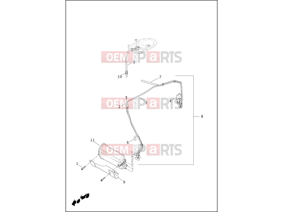 Harley-Davidson 2013 DYNA DYNA SUPER GLIDE CUSTOM  - FXDC EVAPORATIVE EMISSIONS COMPONENTS