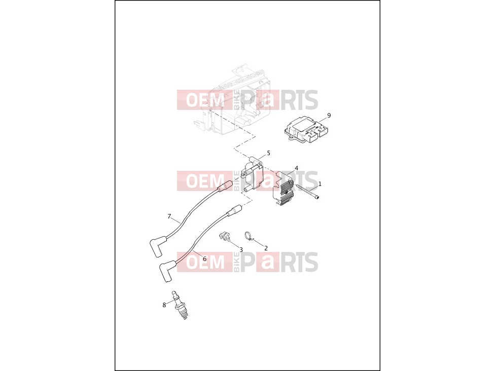 Harley-Davidson 2013 DYNA DYNA FAT BOB  - FXDF 103 ELECTRONIC CONTROL MODULE (ECM) & COIL