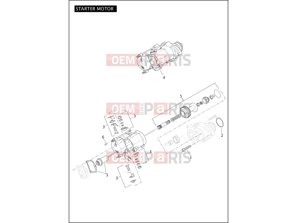 Harley-Davidson 2012 DYNA DYNA SWITCHBACK  - FLD 103 STARTER MOTOR