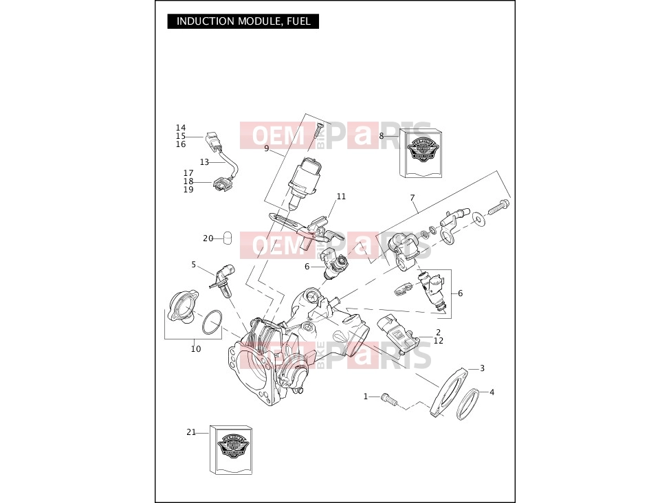 Harley-Davidson 2012 DYNA DYNA SUPER GLIDE CUSTOM  - FXDC INDUCTION MODULE, FUEL