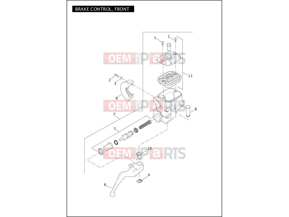 Harley-Davidson 2012 DYNA DYNA FAT BOB  - FXDF BRAKE CONTROL, FRONT