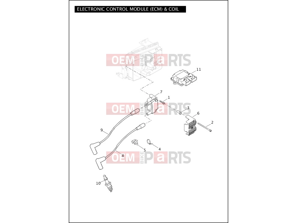 Harley-Davidson 2012 DYNA DYNA FAT BOB  - FXDF ELECTRONIC CONTROL MODULE (ECM) & COIL