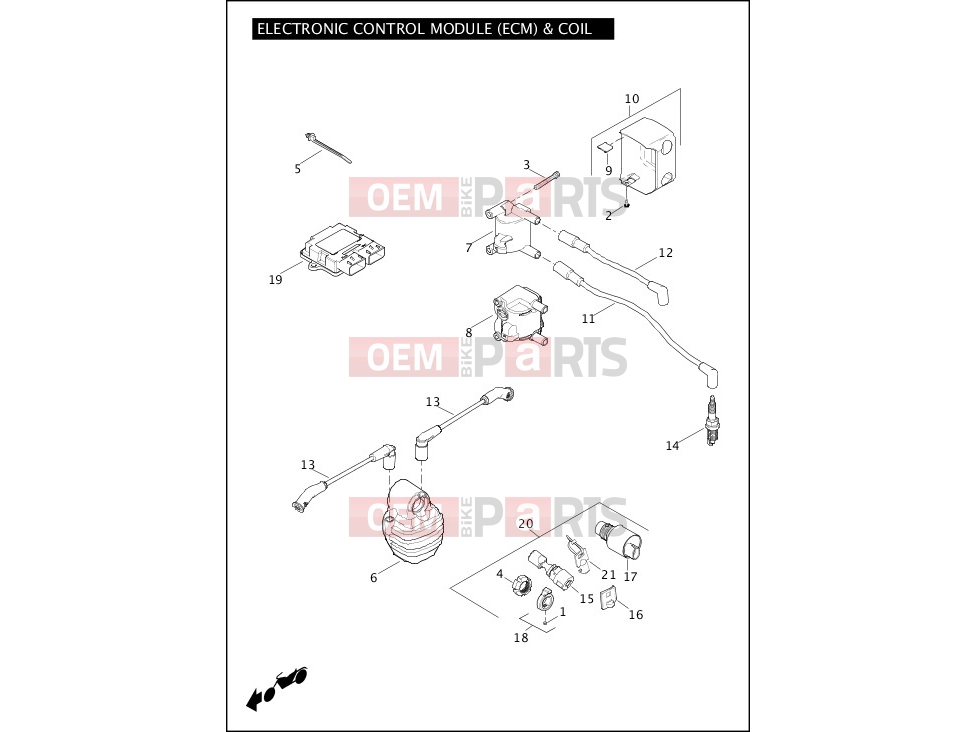 Harley-Davidson 2012 SOFTAIL FAT BOY  - FLSTF ELECTRONIC CONTROL MODULE (ECM) & COIL
